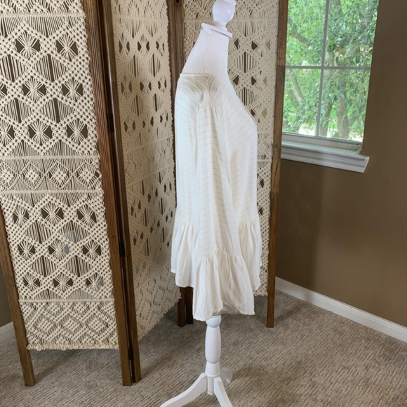 Anthropologie Lilya "Thea" Peplum Knit Long Sleeve top size large v-neck peplum - Picture 4 of 8